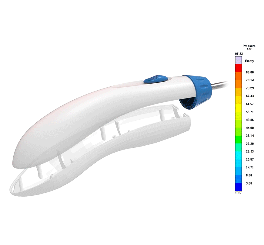 Technical Visualization - Medical Device Handle Molding Simulation