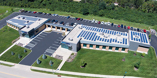 Kinetic Vision Facility Aerial View