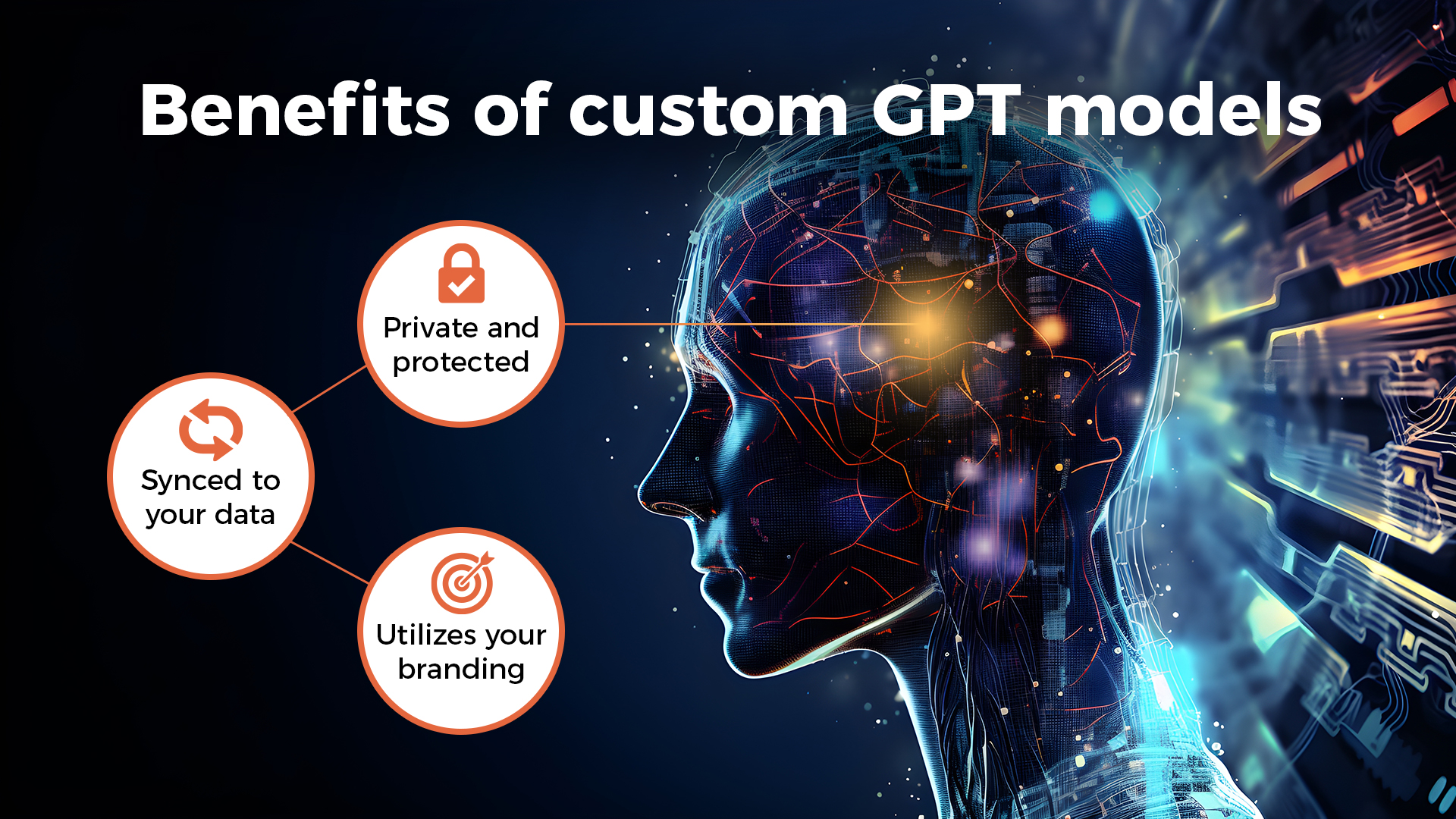 benefits of custom gpt models infographic