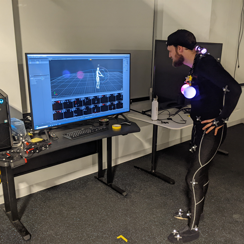 Motion capture during Hackathon