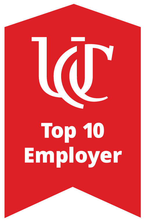 Kinetic Vision UC top 10 employer badge